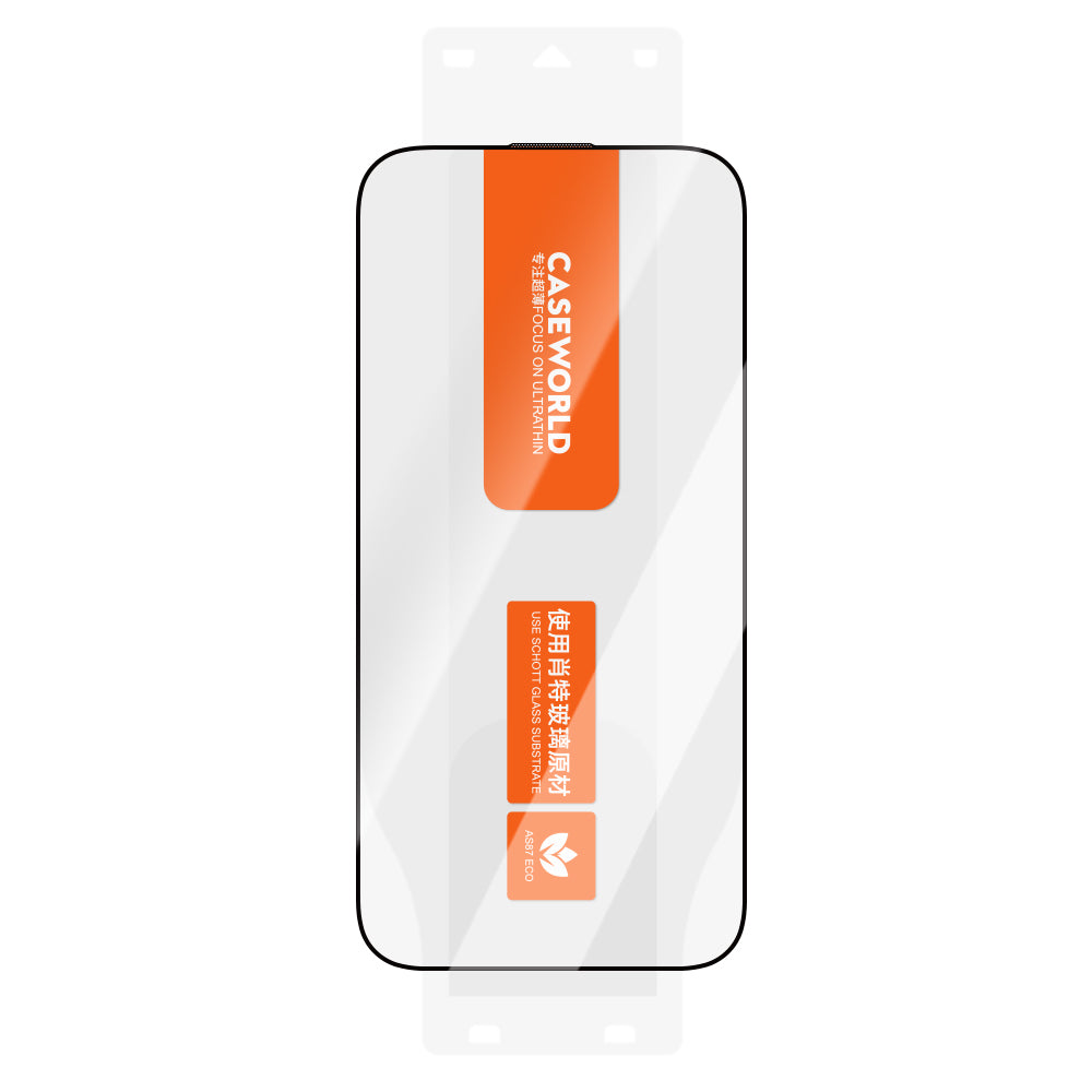 CaseWorld Ultra-Thin Serisi iPhone 16 Pro TMQ HD 0.15mm Schott Sertifikalı Temperli Cam Ekran Koruyucu CaseWorld Ultra-Thin Serisi iPhone 16 Pro TMQ HD 0.15mm Schott Sertifikalı Temperli Cam Ekran Koruyucu